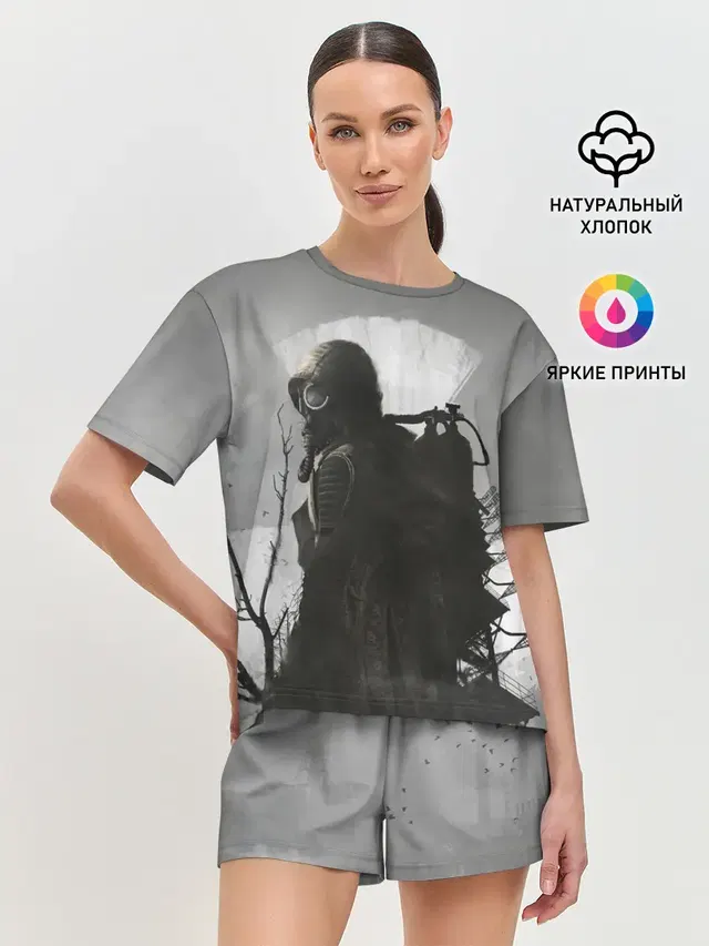 Женская пижама с шортами