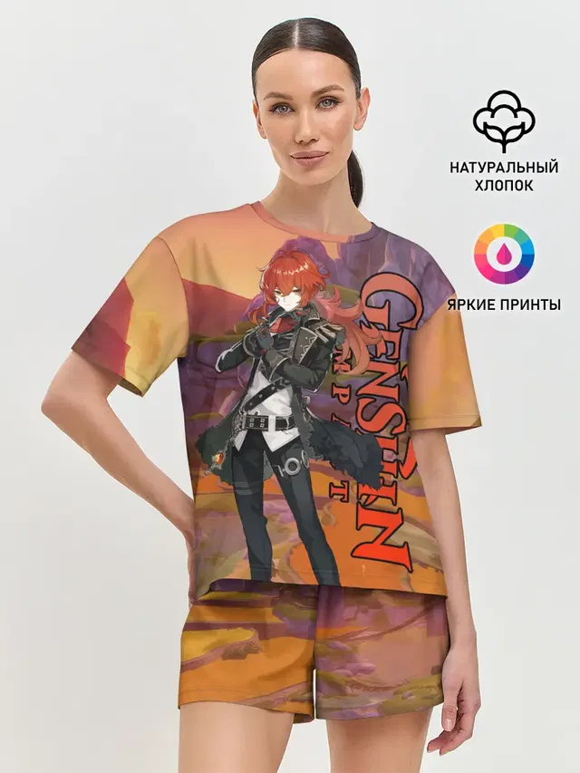 Женская пижама с шортами