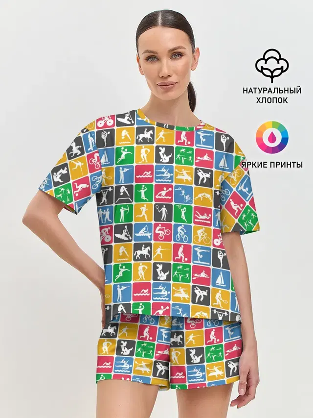 Женская пижама с шортами