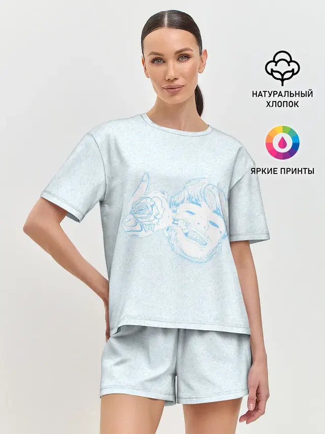 Женская пижама с шортами