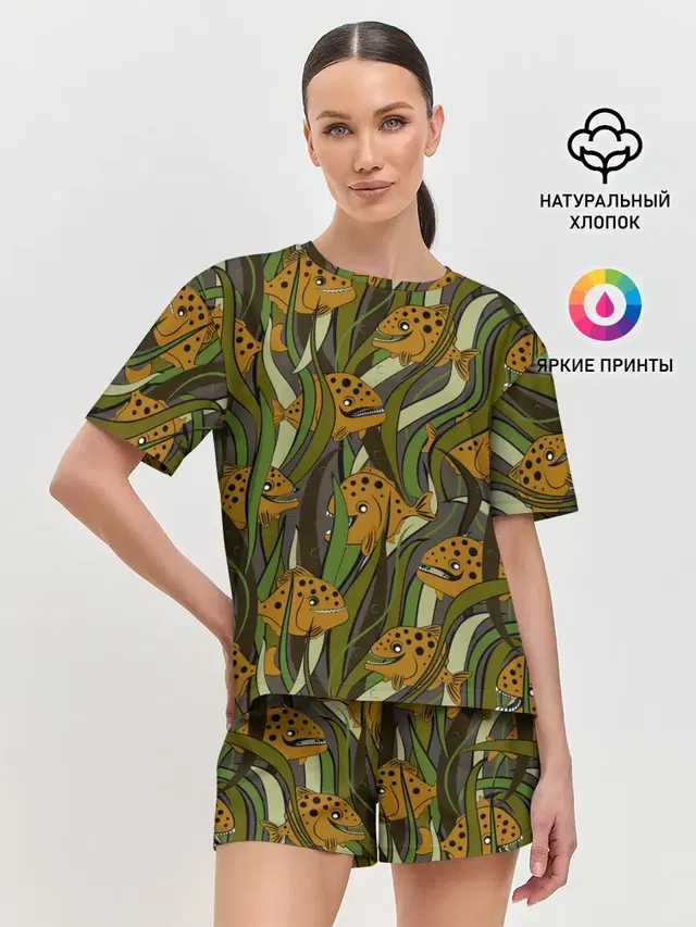 Женская пижама с шортами