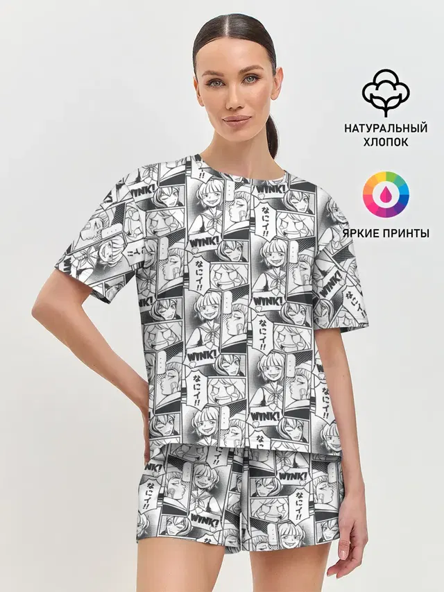 Женская пижама с шортами