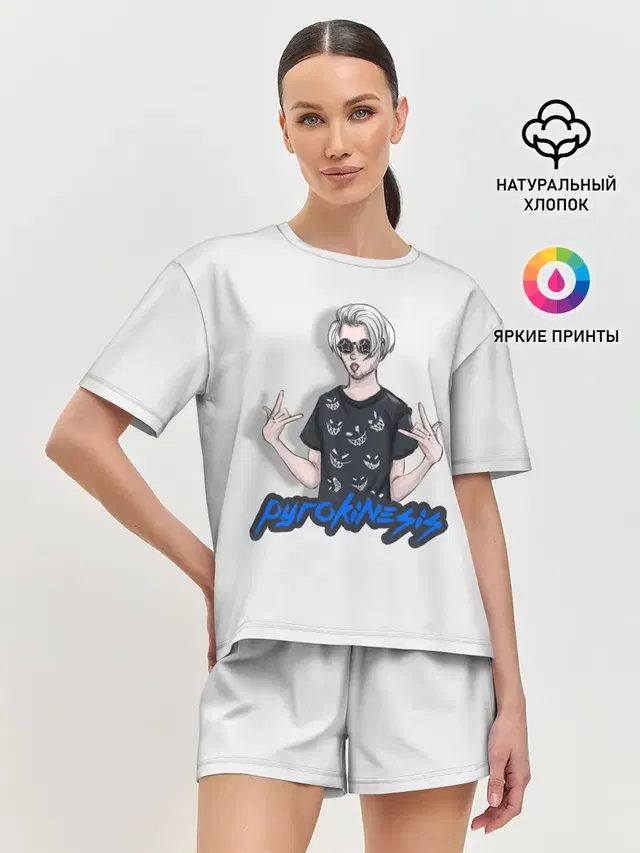 Женская пижама с шортами