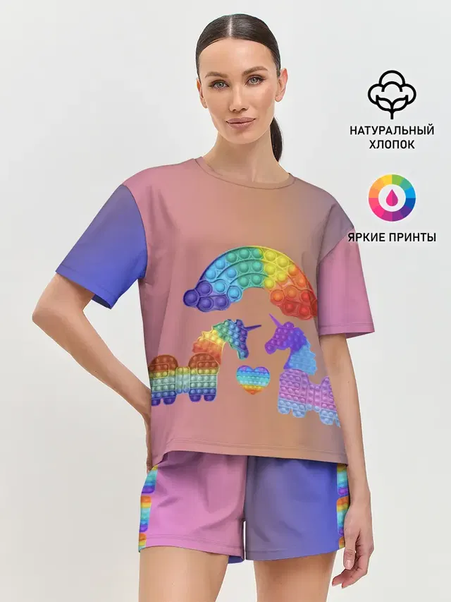 Женская пижама с шортами