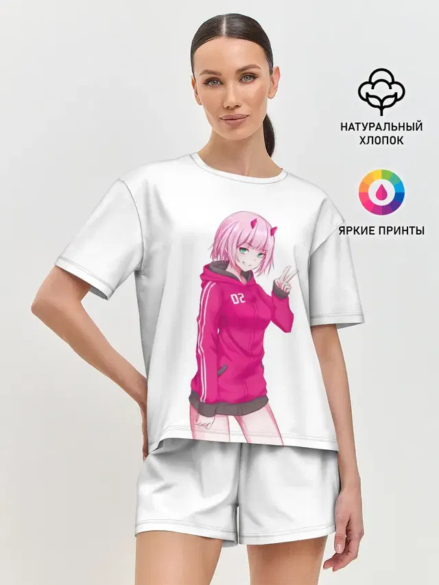Женская пижама с шортами