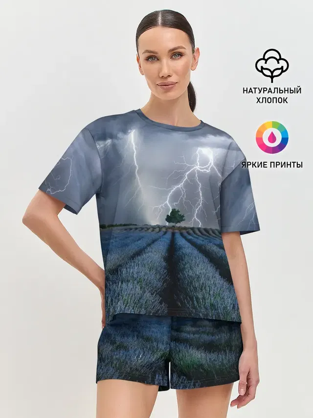 Женская пижама с шортами