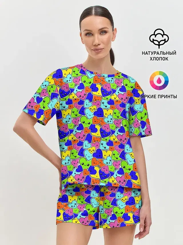Женская пижама с шортами