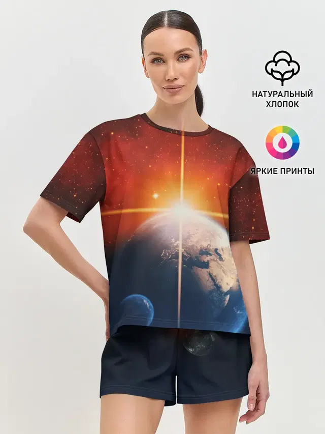 Женская пижама с шортами