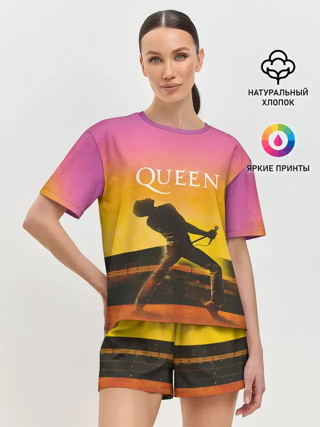 Женская пижама с шортами