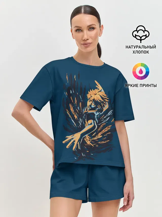 Женская пижама с шортами
