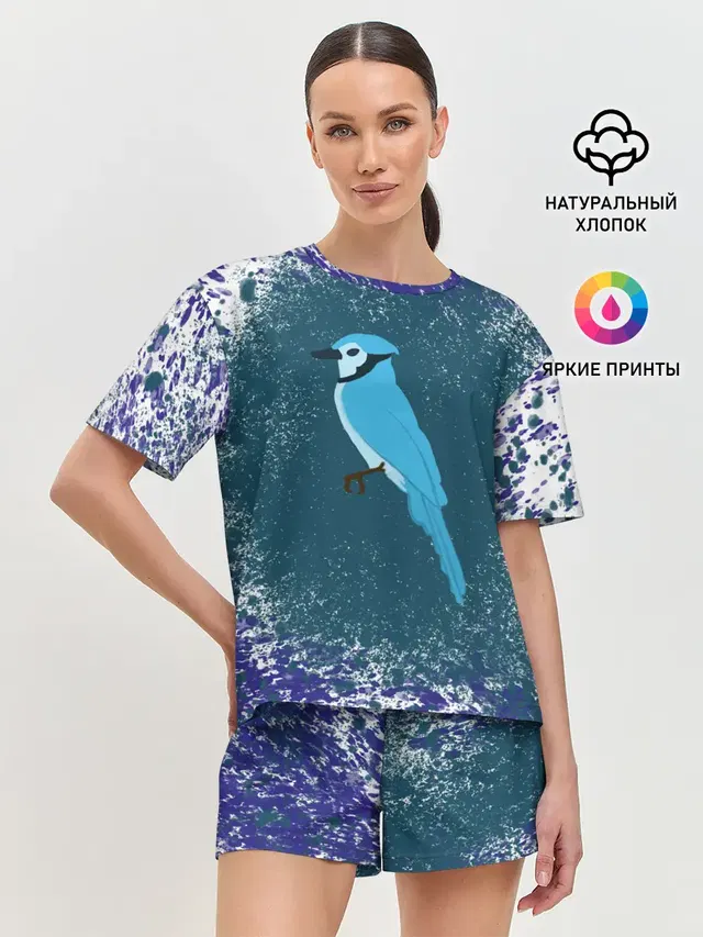 Женская пижама с шортами