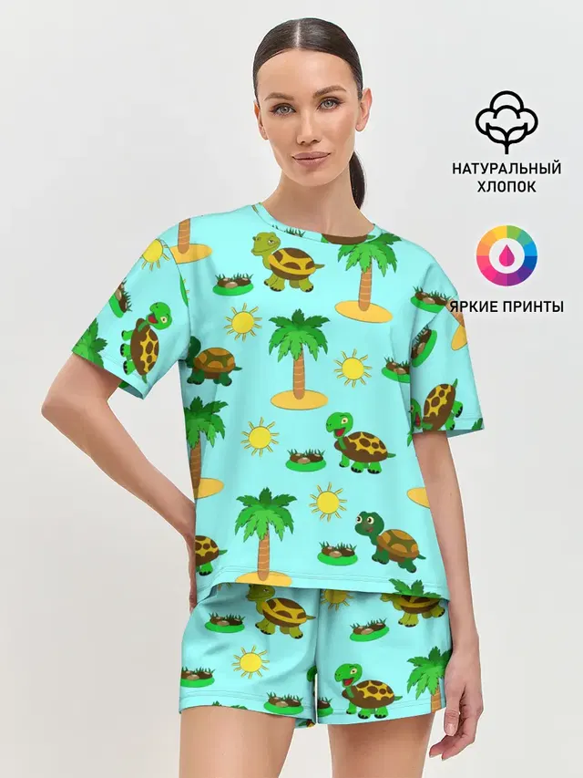 Женская пижама с шортами