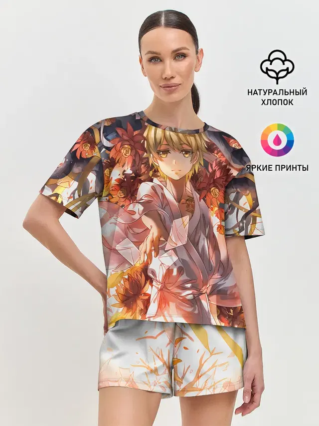 Женская пижама с шортами