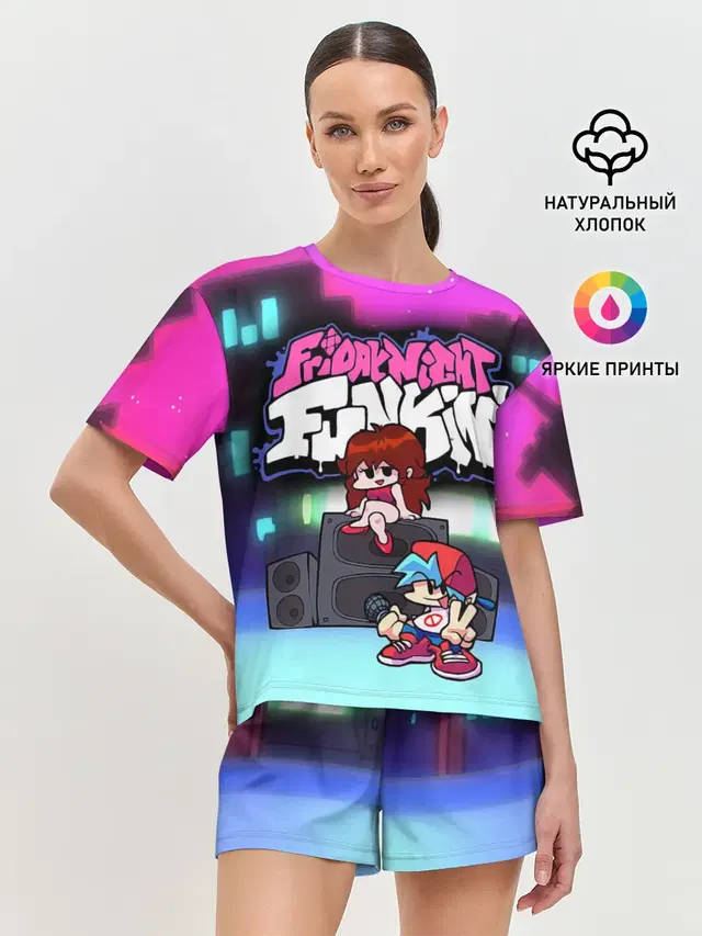 Женская пижама с шортами
