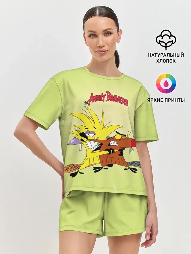 Женская пижама с шортами