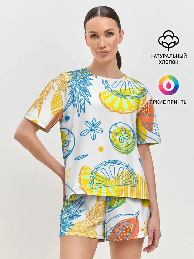 Женская пижама с шортами