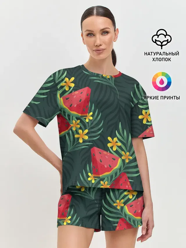 Женская пижама с шортами