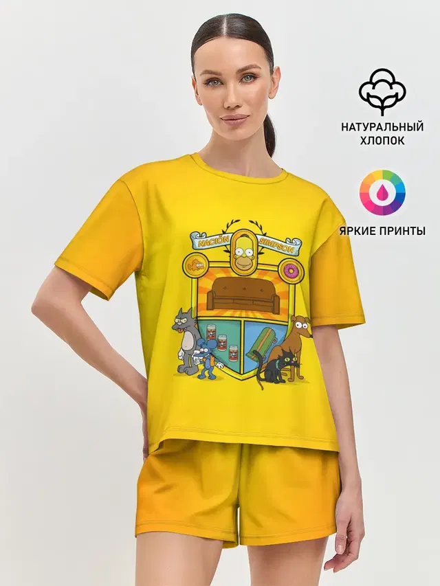 Женская пижама с шортами