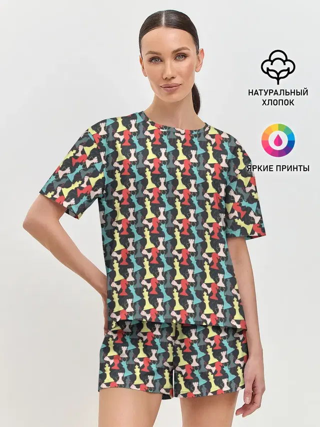 Женская пижама с шортами
