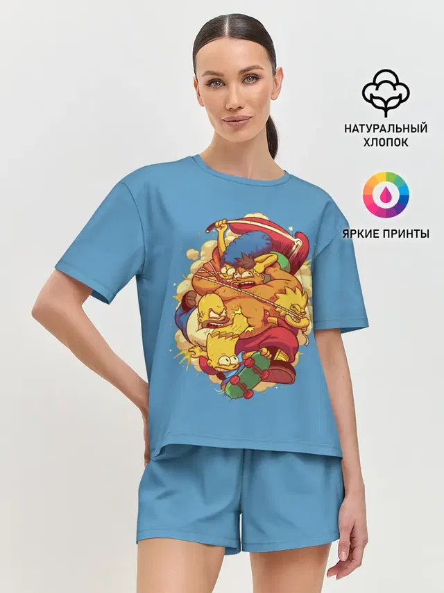 Женская пижама с шортами