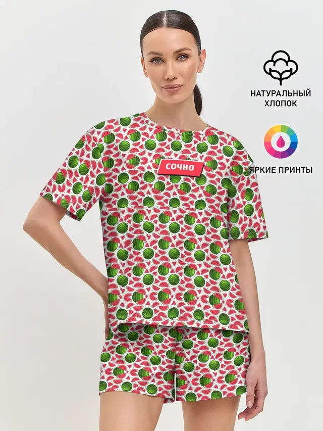 Женская пижама с шортами