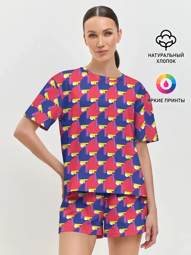 Женская пижама с шортами