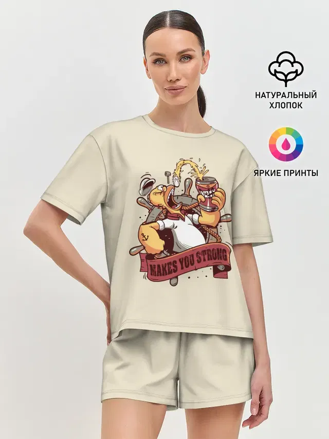 Женская пижама с шортами