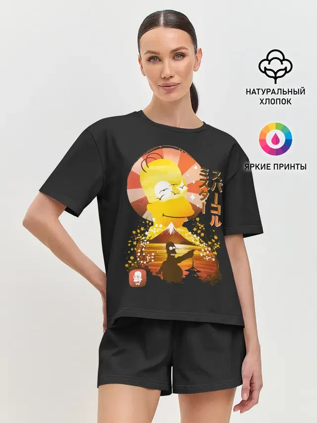Женская пижама с шортами