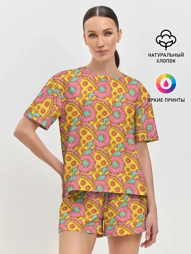 Женская пижама с шортами