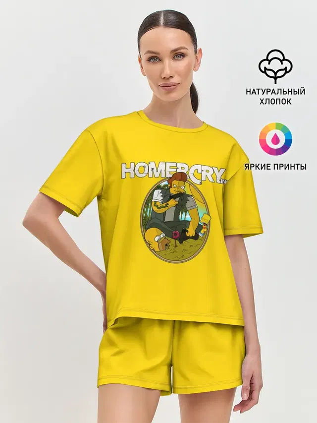 Женская пижама с шортами