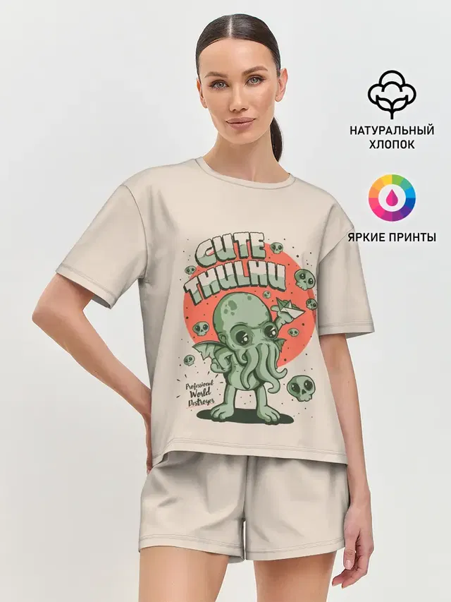Женская пижама с шортами