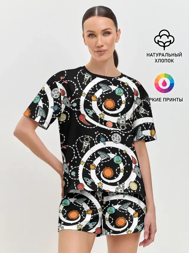 Женская пижама с шортами