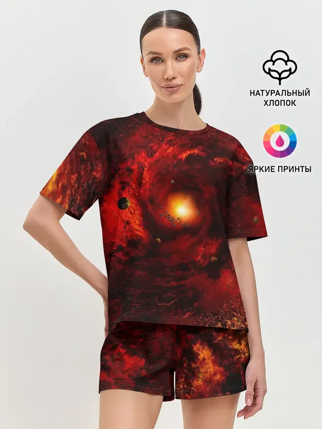 Женская пижама с шортами