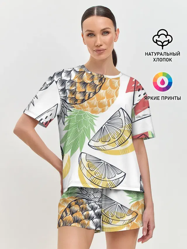 Женская пижама с шортами