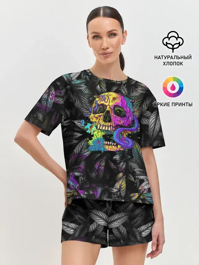 Женская пижама с шортами