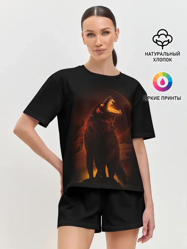Женская пижама с шортами