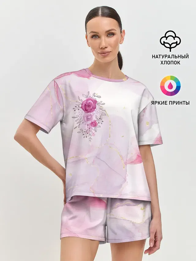 Женская пижама с шортами