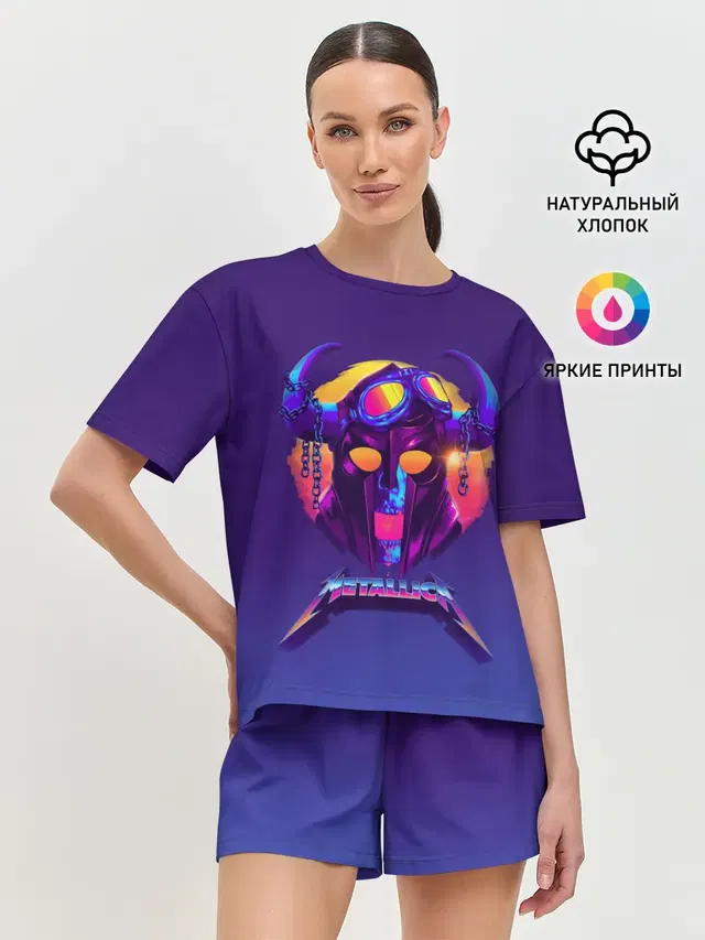 Женская пижама с шортами