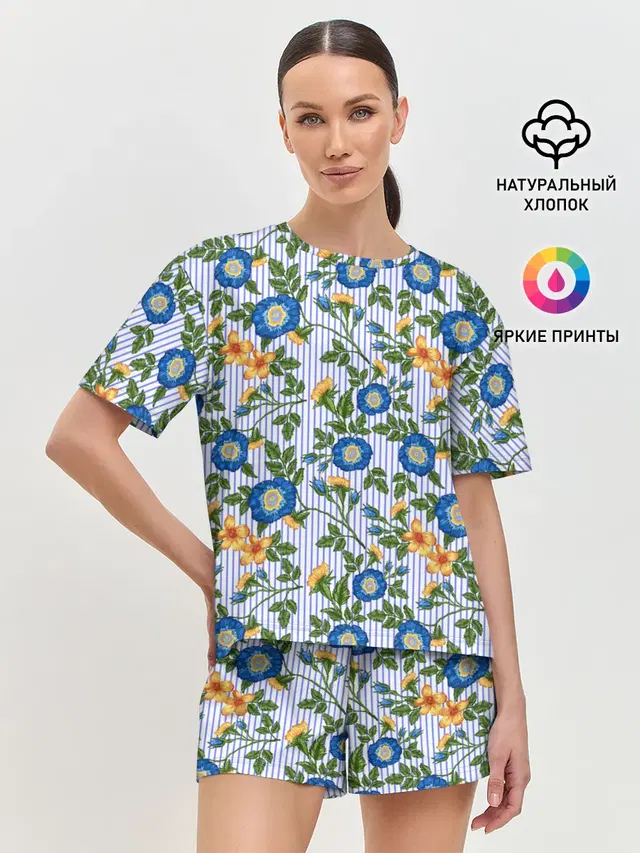 Женская пижама с шортами
