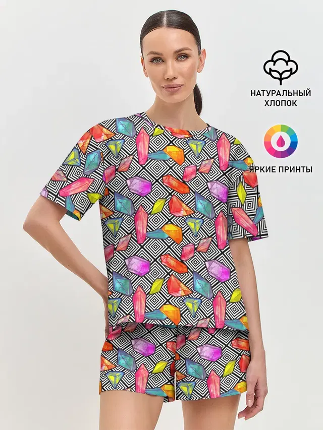 Женская пижама с шортами
