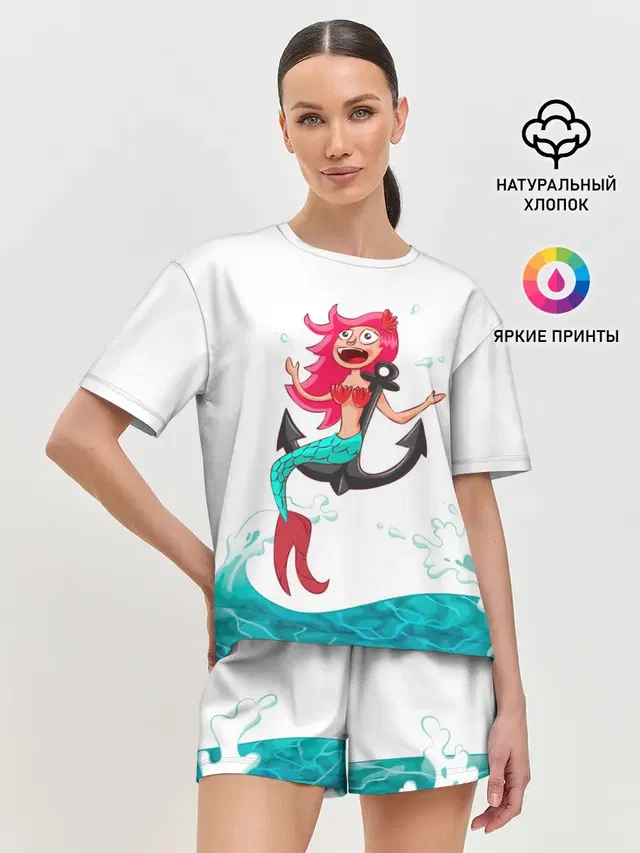Женская пижама с шортами