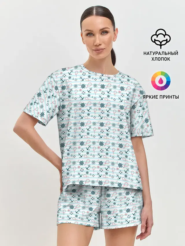 Женская пижама с шортами