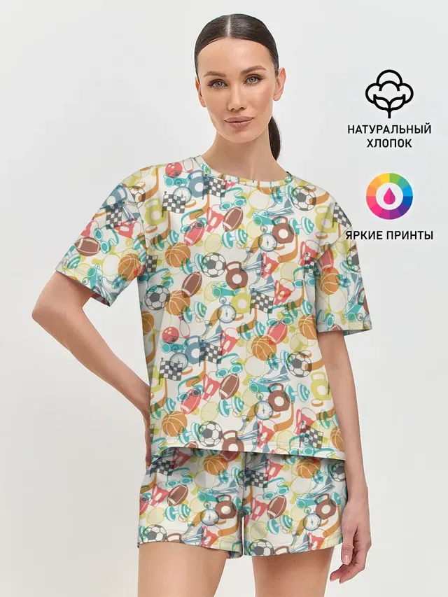 Женская пижама с шортами