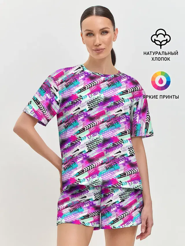 Женская пижама с шортами