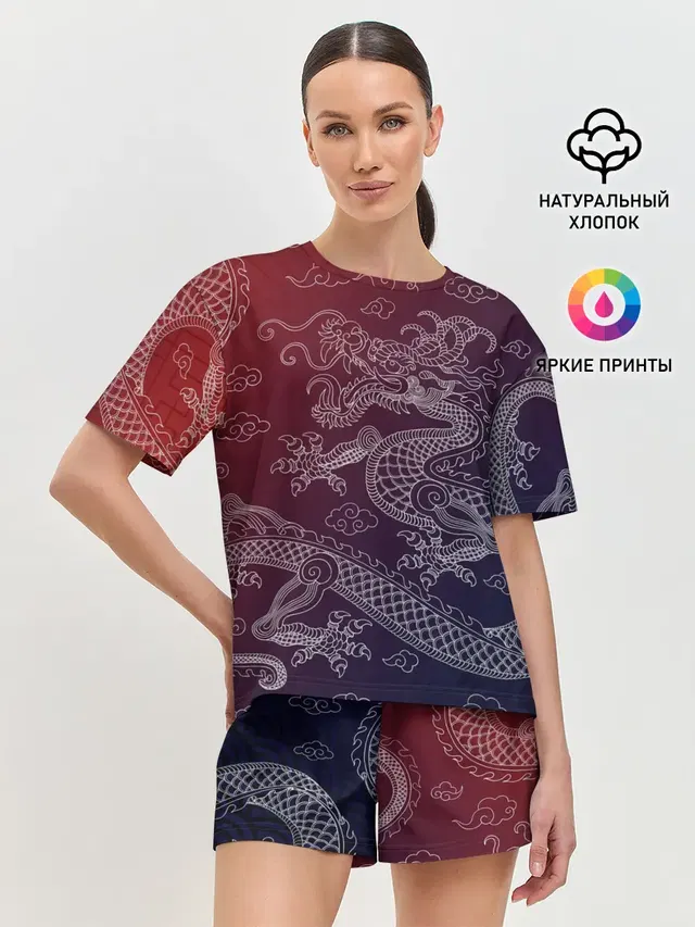 Женская пижама с шортами