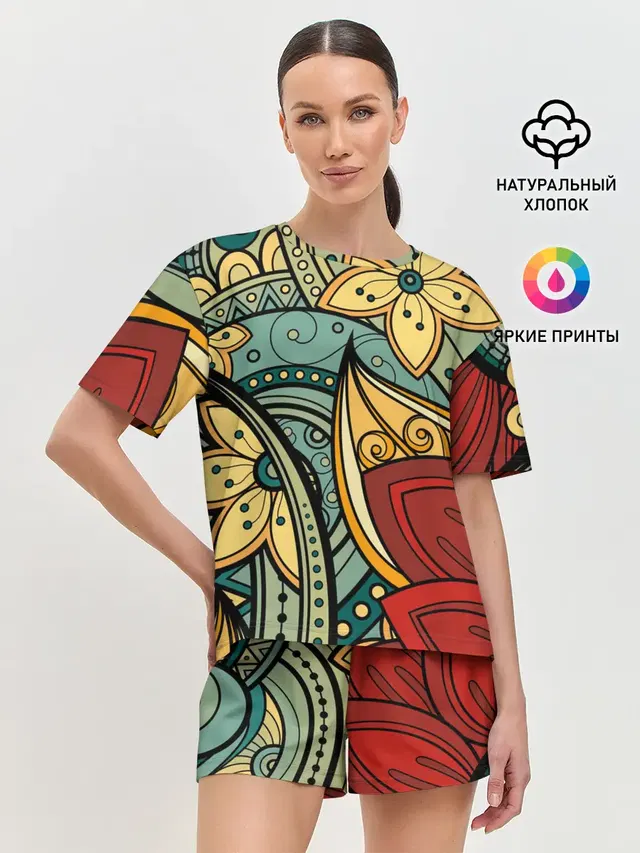 Женская пижама с шортами
