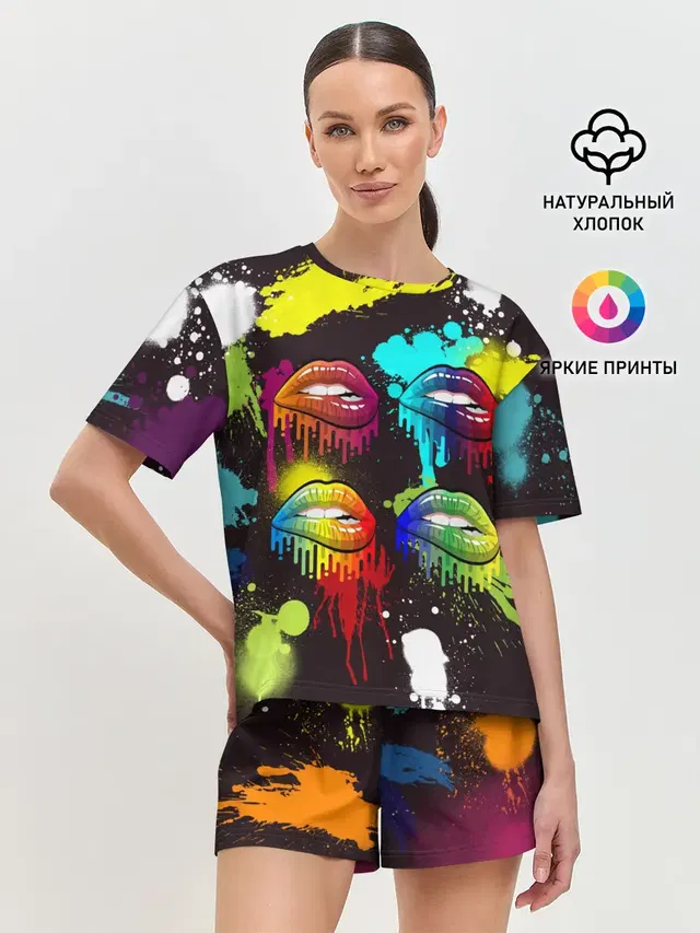 Женская пижама с шортами