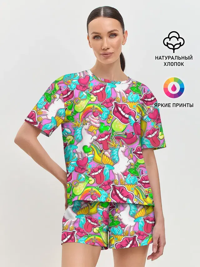 Женская пижама с шортами