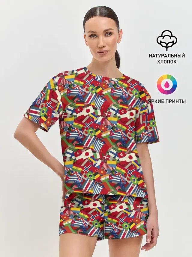 Женская пижама с шортами