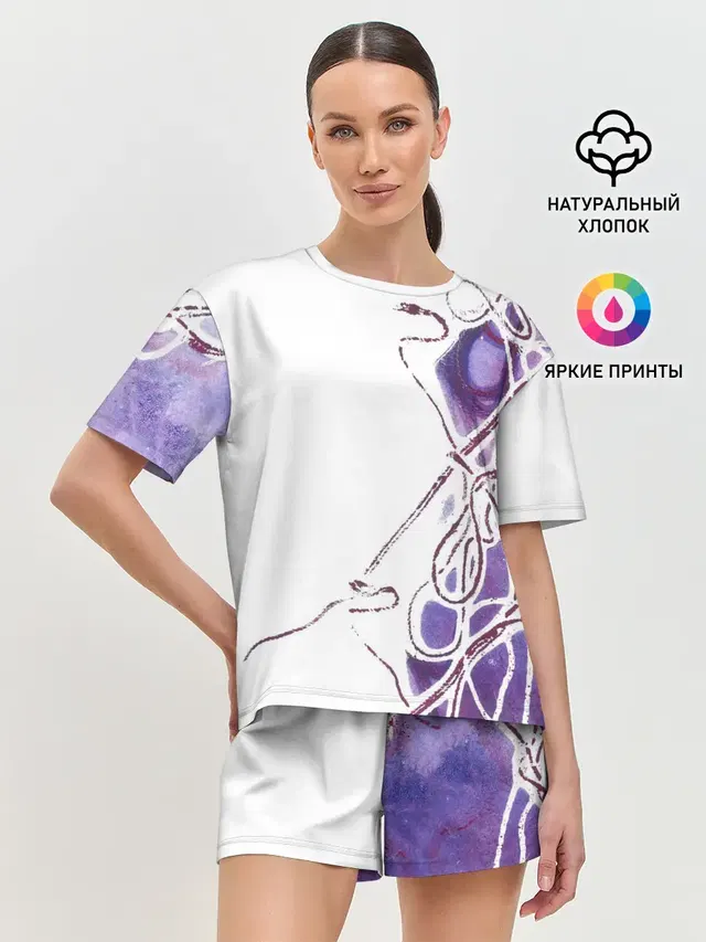 Женская пижама с шортами